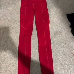 lululemon athletica Red Leggings